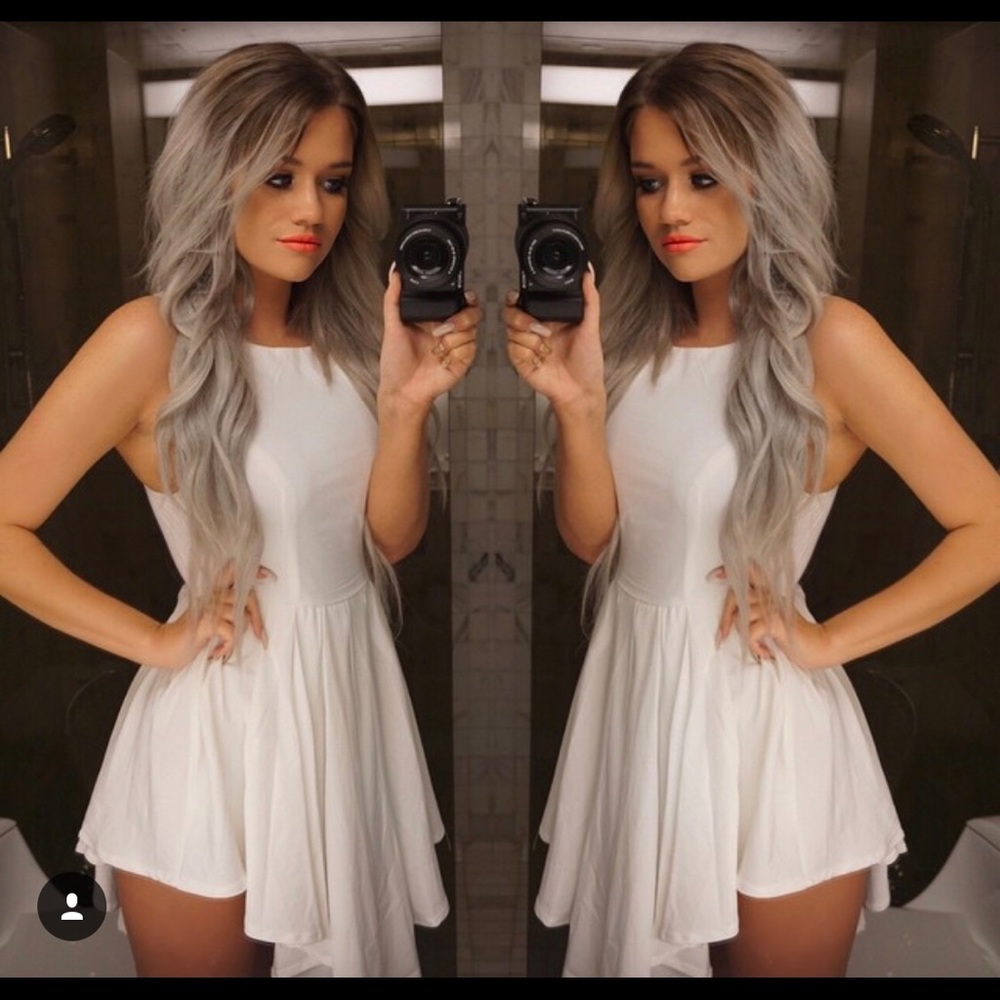 White playsuit